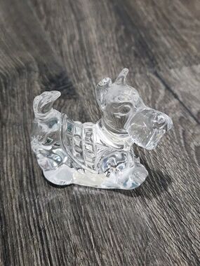 Princess House German Glass Crystal Scottie Terrier Dog Paperweight Figure